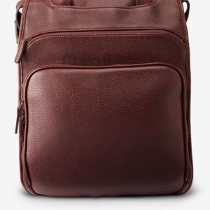 LIKE NEW. Allen Edmonds Dk Chili Tech Bag.